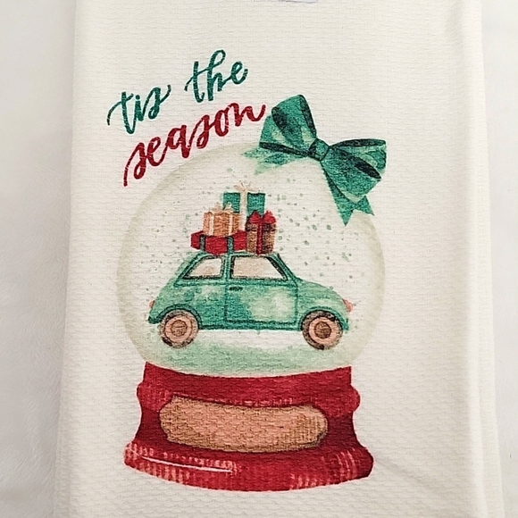 Colordrift Two Pack Printed Kitchen Towels 18" x 28" "tis the season" (NWT) - Picture 2 of 6